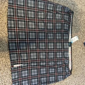 Plaid mini skirt